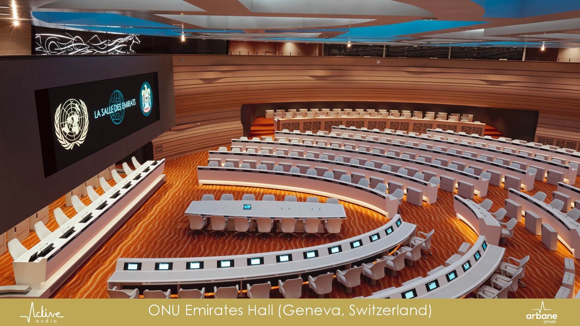 Salle des Emirats, Siège de l'ONU, Genève, Suisse